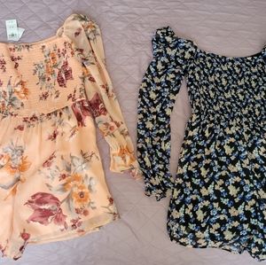 TWO Large a&f rompers